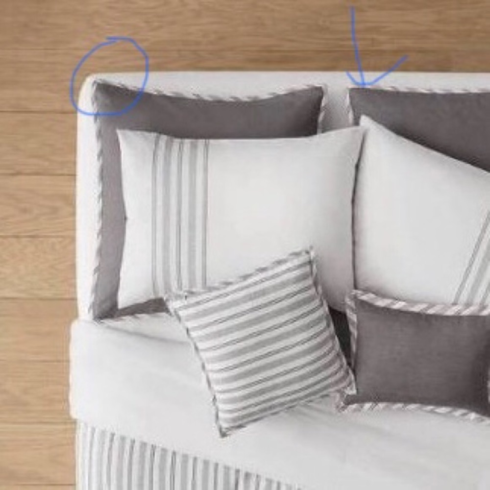 NWOT 2 Threshold Euro Pillow Shams Edenton